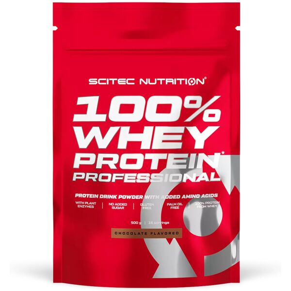 scitec nutrition 100% whey protein professional 500 grammi cioccolato biscotto e crema