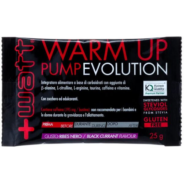 +watt warm up pump evolution 1 busta da 25 grammi ribes nero