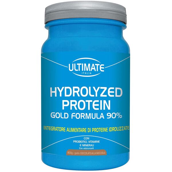 ultimate italia hydrolyzed protein gold formula 90% 800 grammi cioccolato alla nocciola