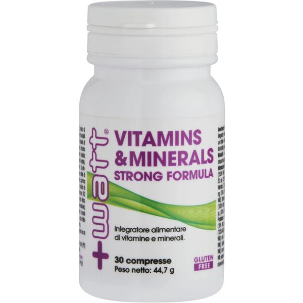 +watt vitamins & minerals strong formula 120 compresse