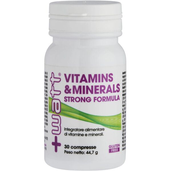 +watt vitamins & minerals strong formula 30 compresse