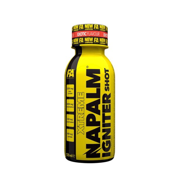 fitness authority xtreme napalm igniter shot 1 flacone da 120 ml pompelmo lime