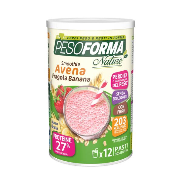 pesoforma smoothie fragola banana e crusca di avena 420 grammi