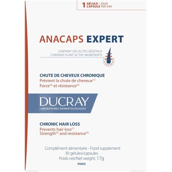 ducray anacaps expert - capelli/unghie 30 capsule