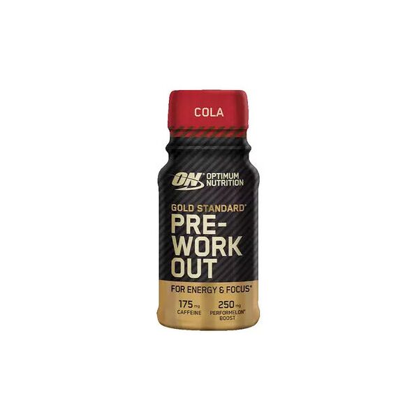 optimum nutrition gold standard pre-workout shot 60 ml mixed berry