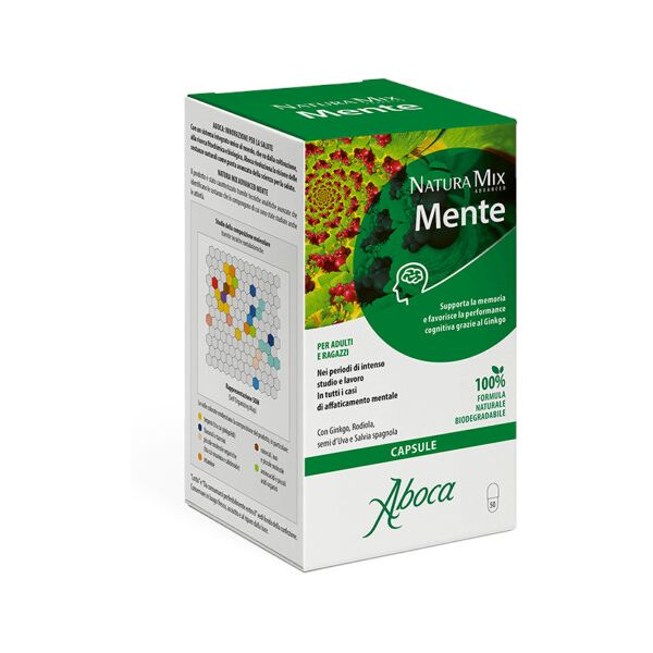 aboca natura mix advanced - mente 1+1 50 capsule da 500 mg