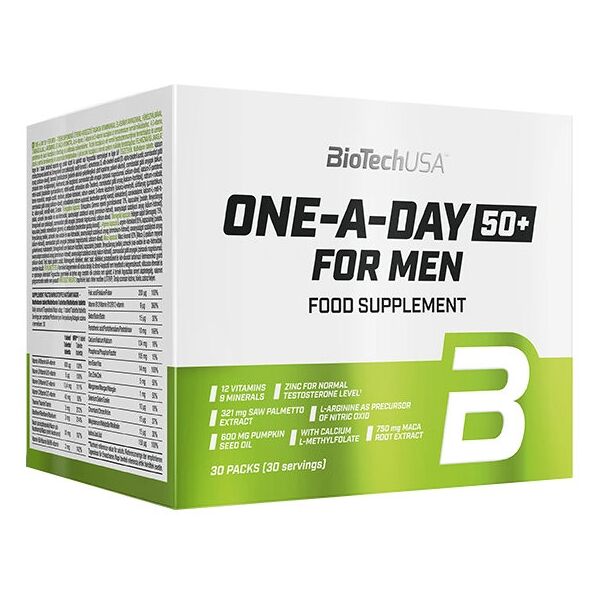 biotech usa one a day 50+ for men 30 bustine da 5 compresse