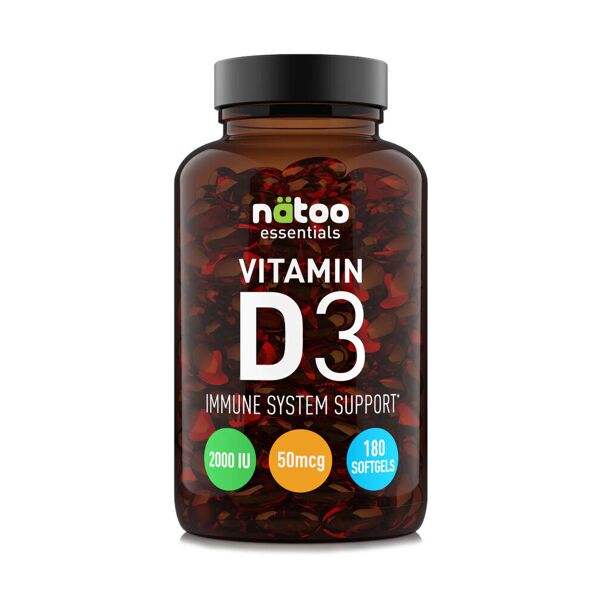 natoo essentials - vitamin d3 2000iu 180 softgels