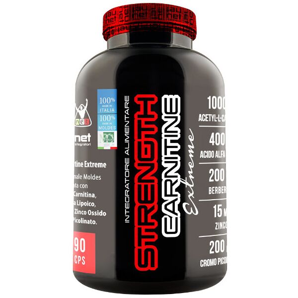 net integratori strength carnitine extreme 90 compresse