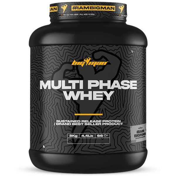 big man multi-phase whey 2000 g cioccolato