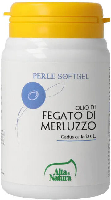 alta natura olio di fegato di merluzzo 100 perle da 722 mg