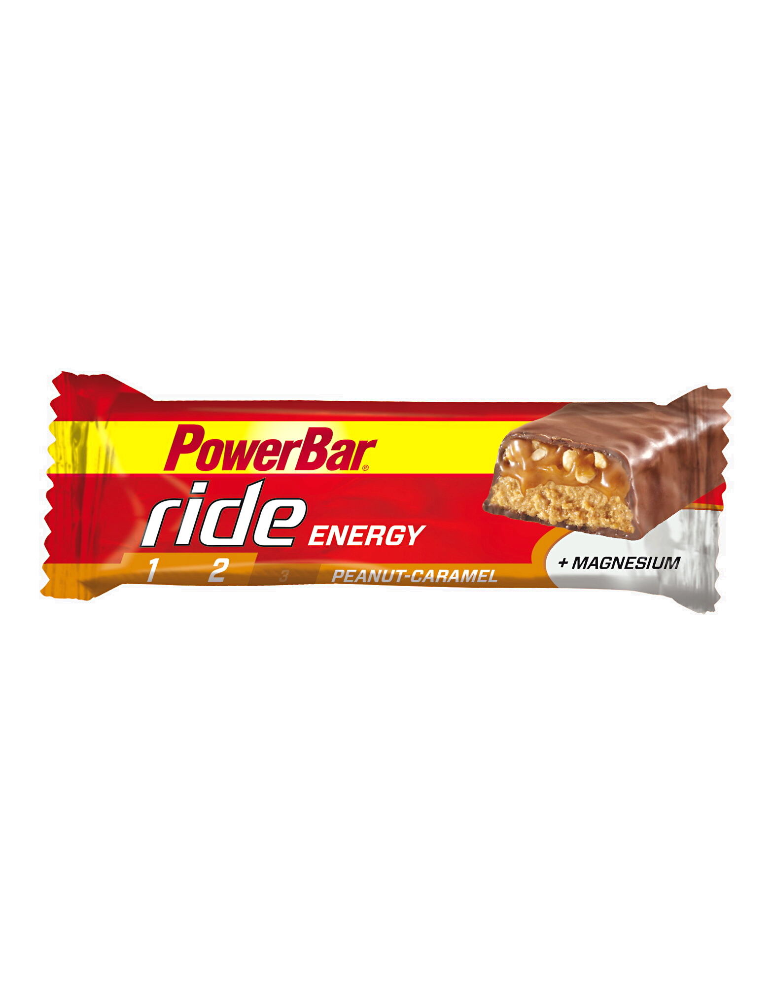 powerbar ride energy 1 barretta da 55 grammi cioccolato / caramello