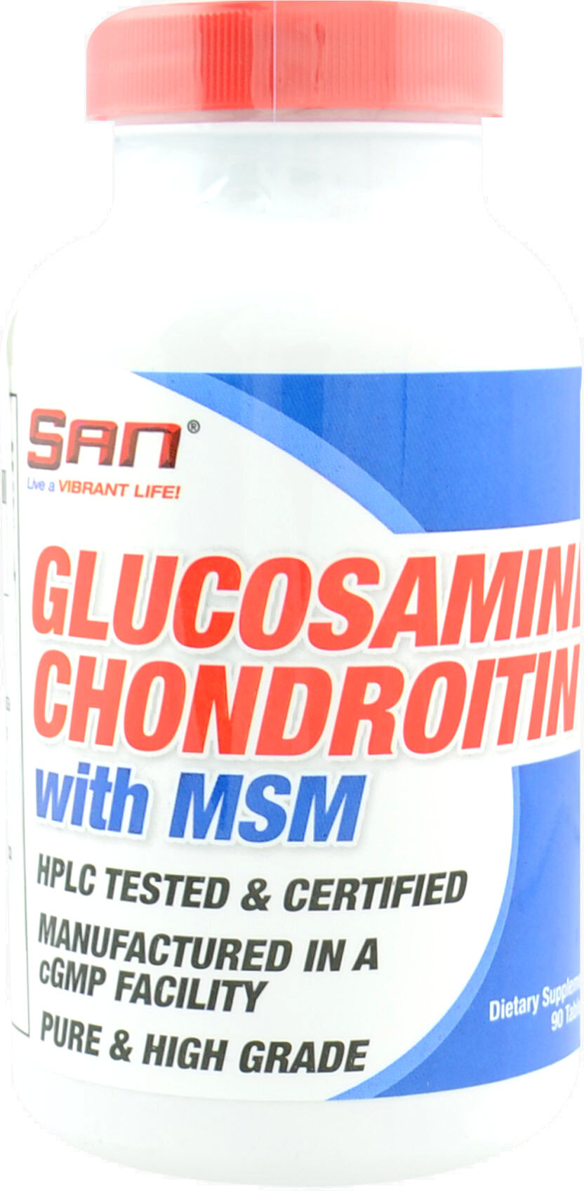 san nutrition glucosamine chondroitin with msm 90 compresse