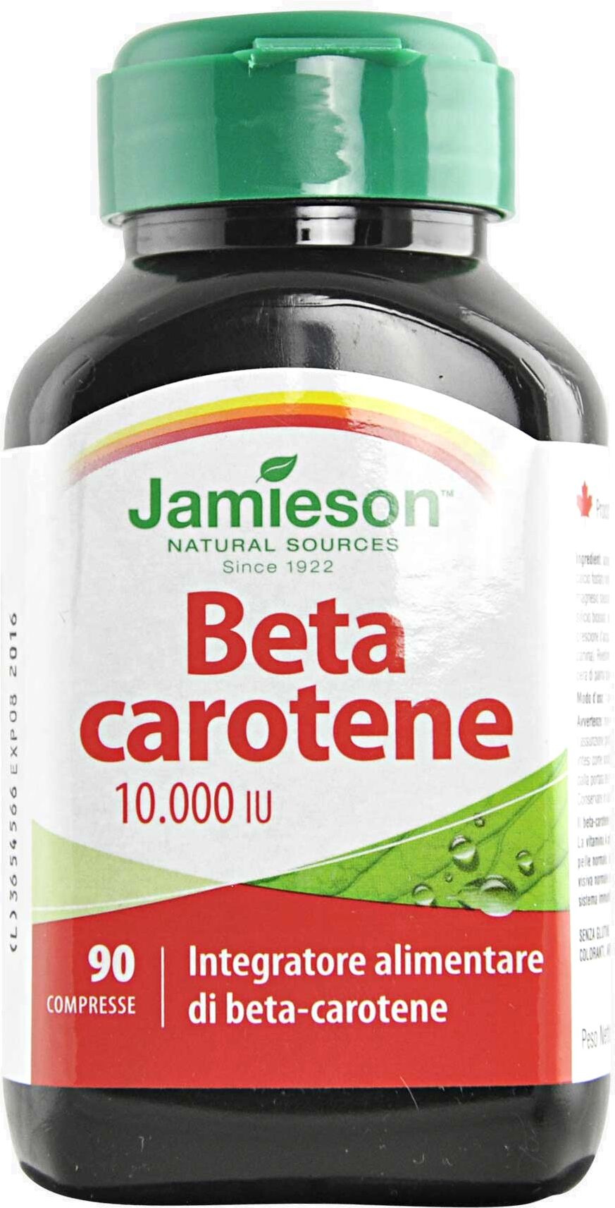 jamieson beta carotene 10.000 iu 90 compresse