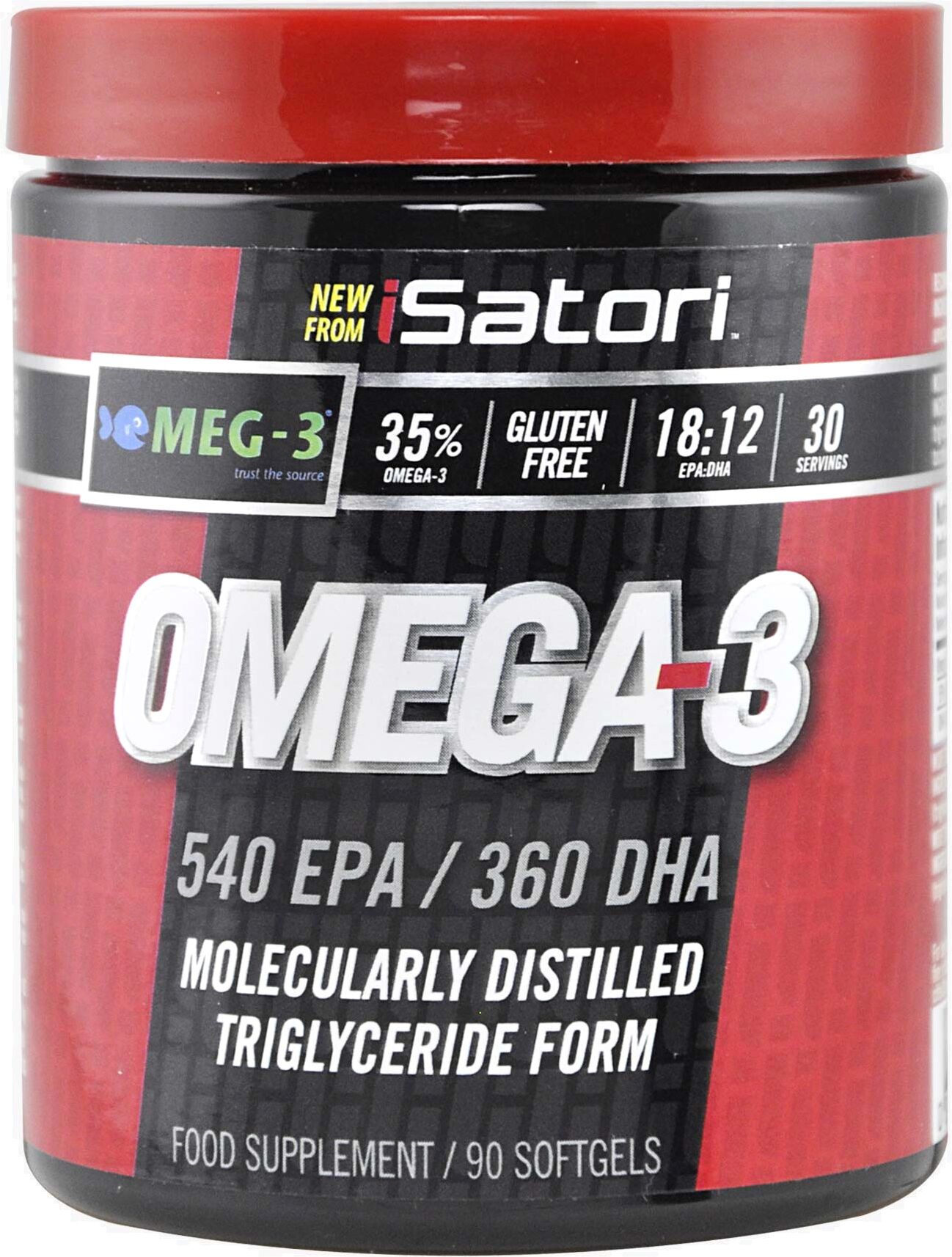 isatori omega-3 90 softgels