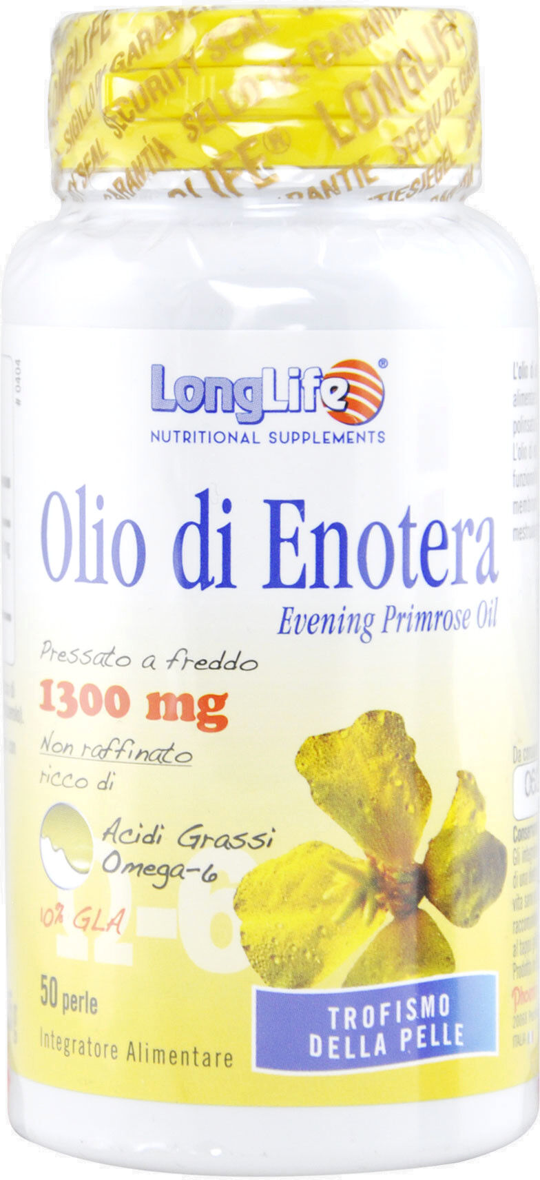 long life olio di enotera 1300mg 50 perle