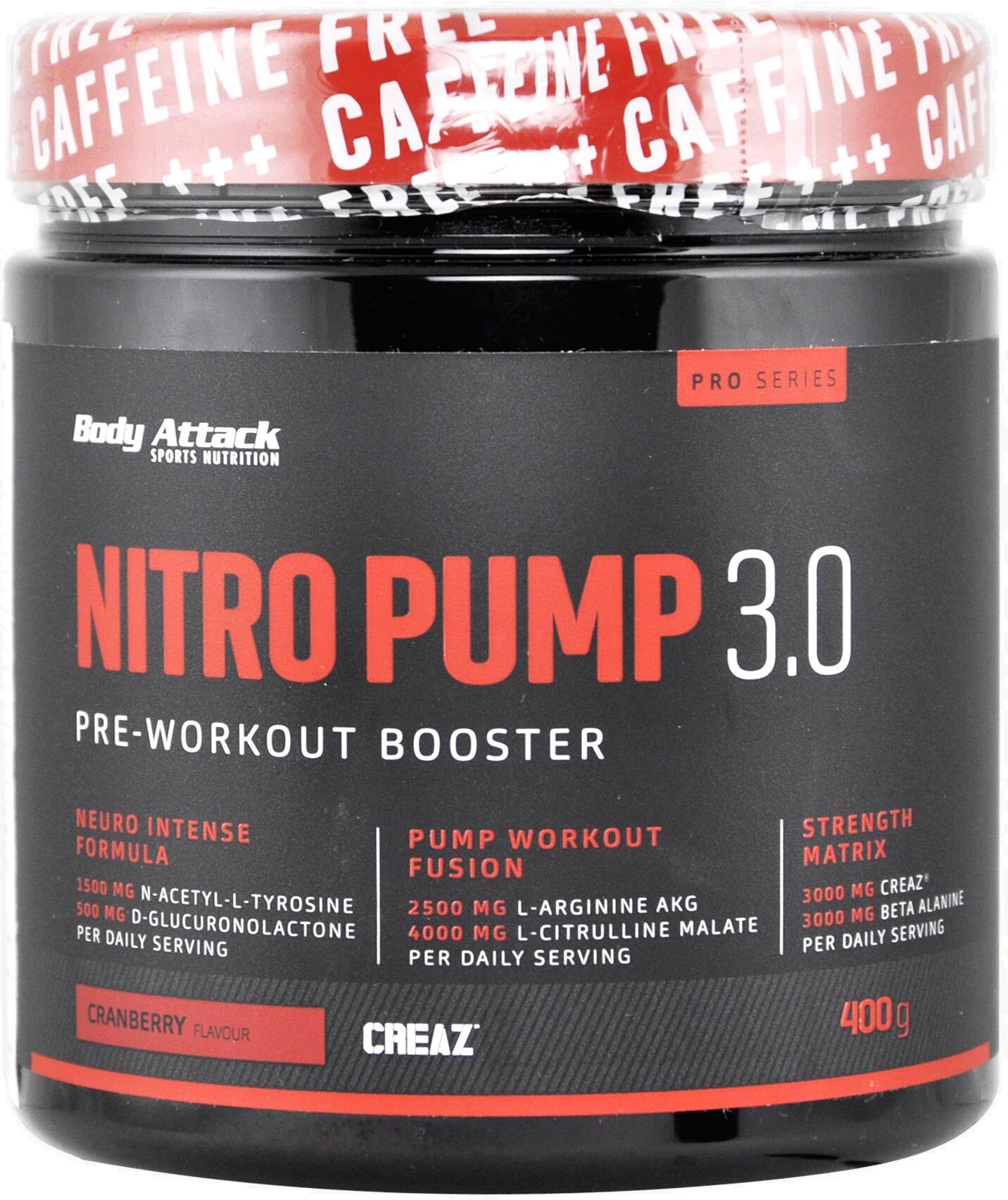 body attack nitro pump 3.0 400 grammi pesca e frutto della passione