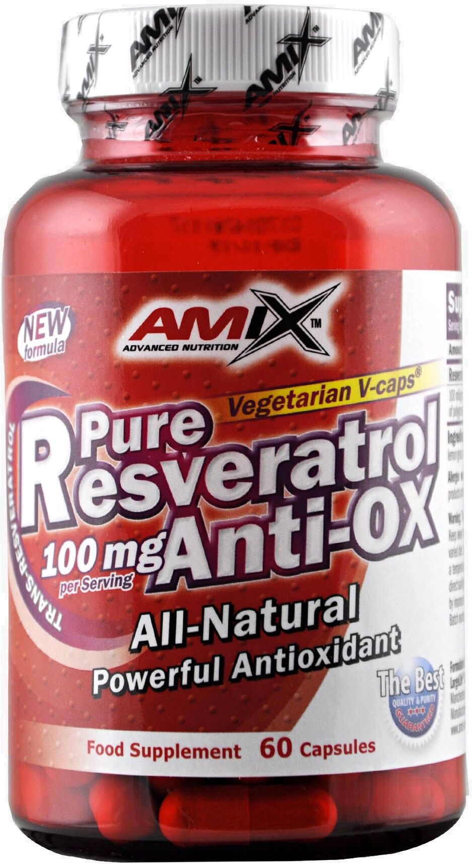 amix pure resveratrol anti-ox 60 capsule