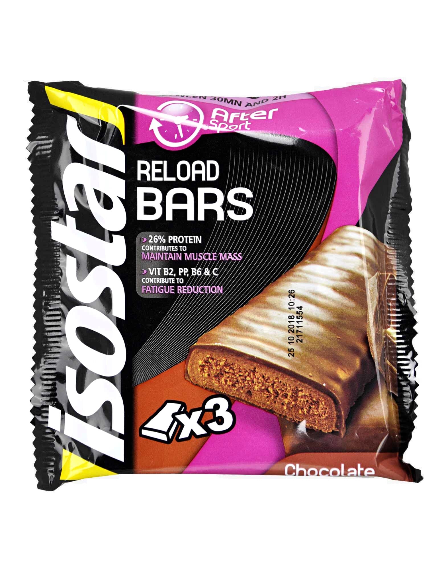 isostad reload bars 3 barrette da 40 grammi cioccolato