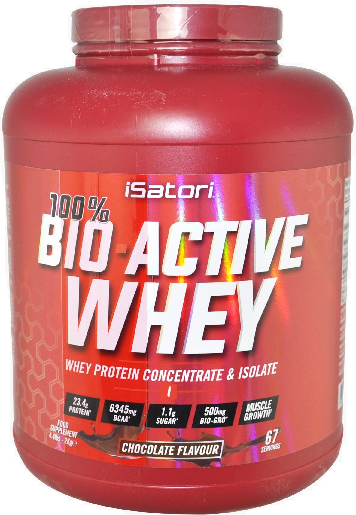 isatori bio-active 100% whey 2000 grammi vaniglia