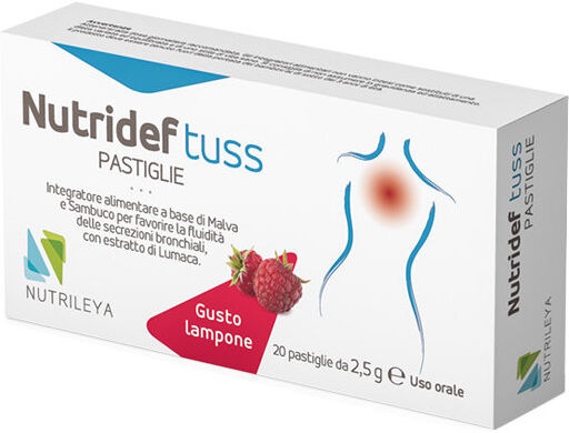 nutrileya nutridef tuss pastiglie 20 pastiglie da 2.5g lampone