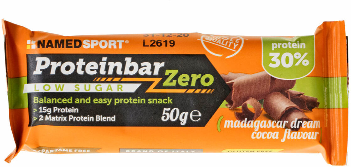 named sport protein bar zero 50 grammi moka