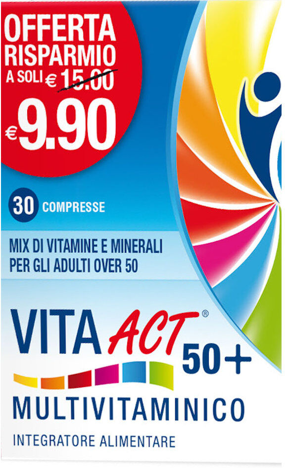 linea act vita act 50+ multivit 30 compresse