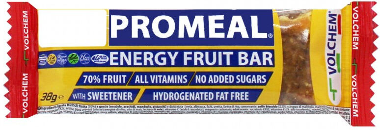 volchem promeal energy fruit bar 1 barretta da 38 grammi frutta