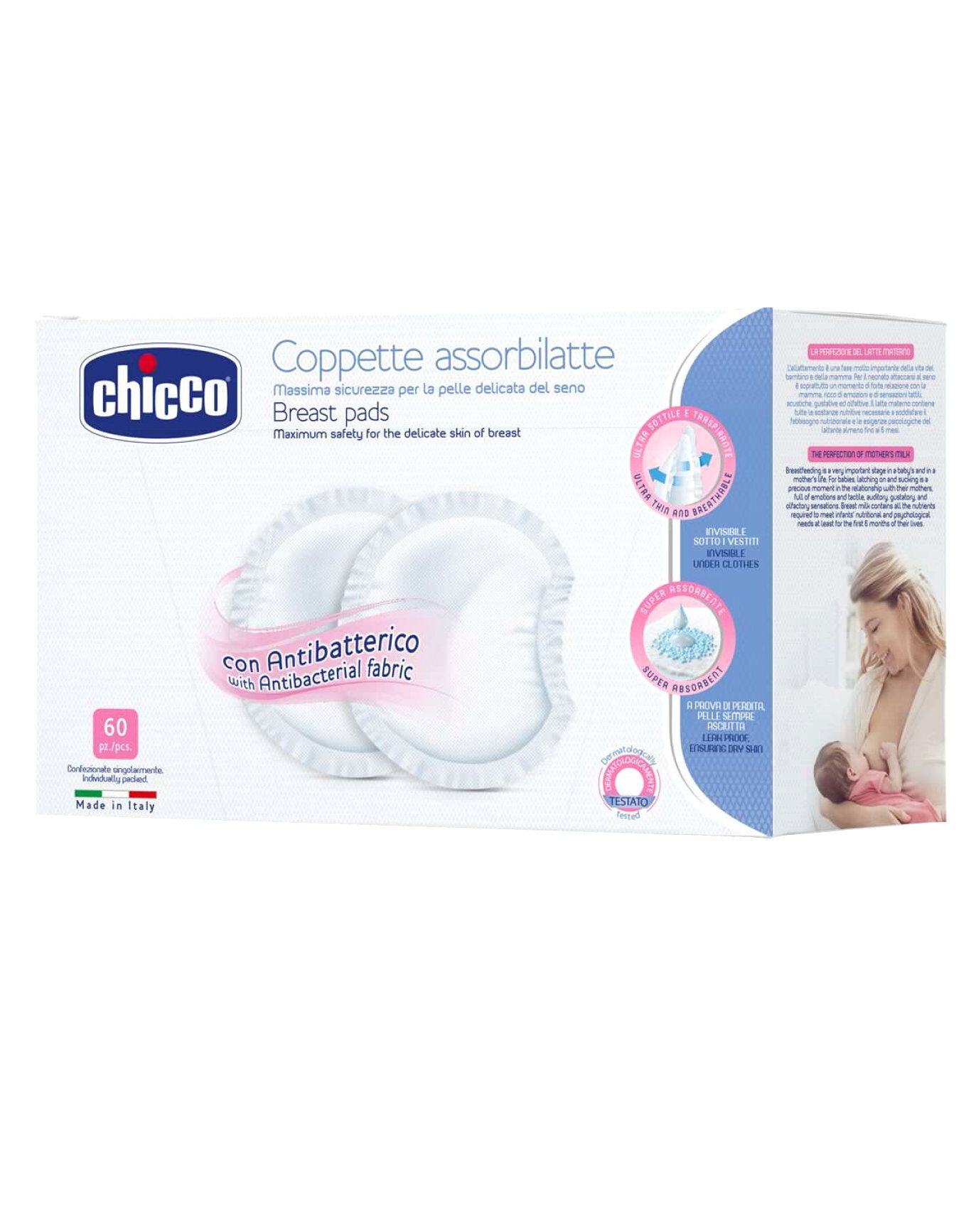 chicco coppette assorbilatte 60 coppette