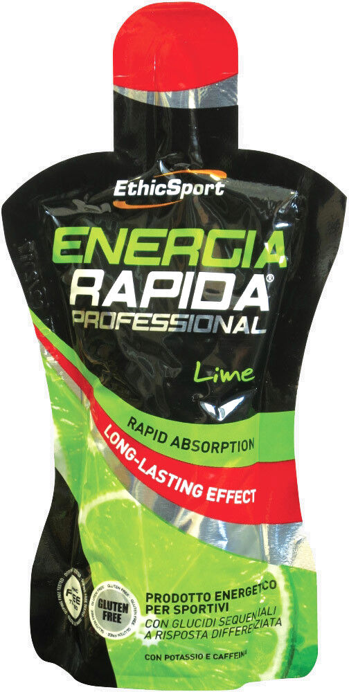 ethicsport energia rapida - professional aromatizzato 1 gel da 50ml lime