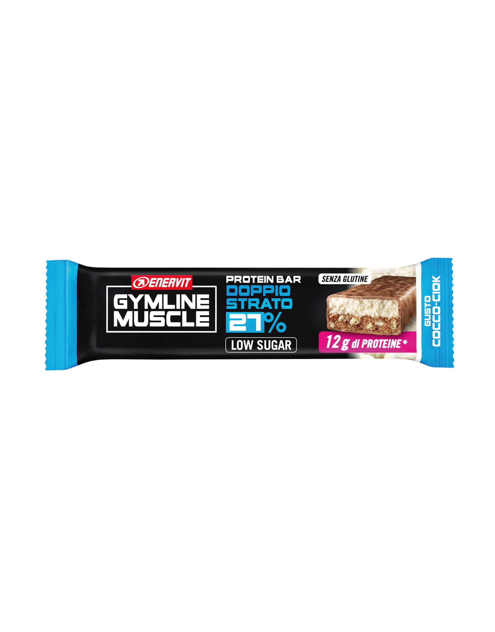 enervit gymline muscle protein bar 27% 1 barretta da 45 grammi gianduia