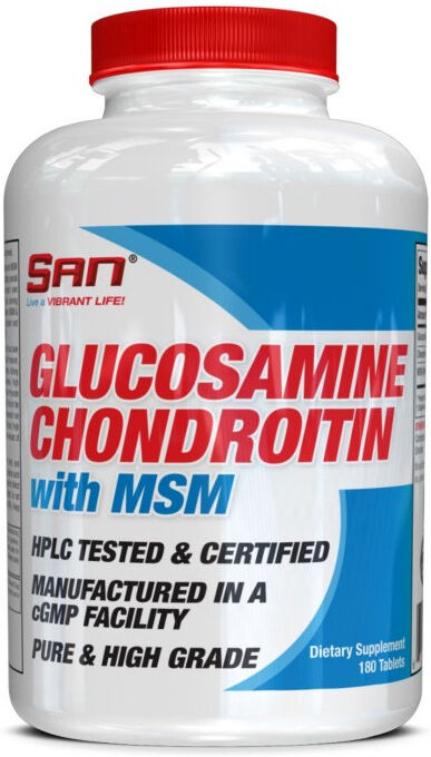 san nutrition glucosamine chondroitin with msm 180 compresse