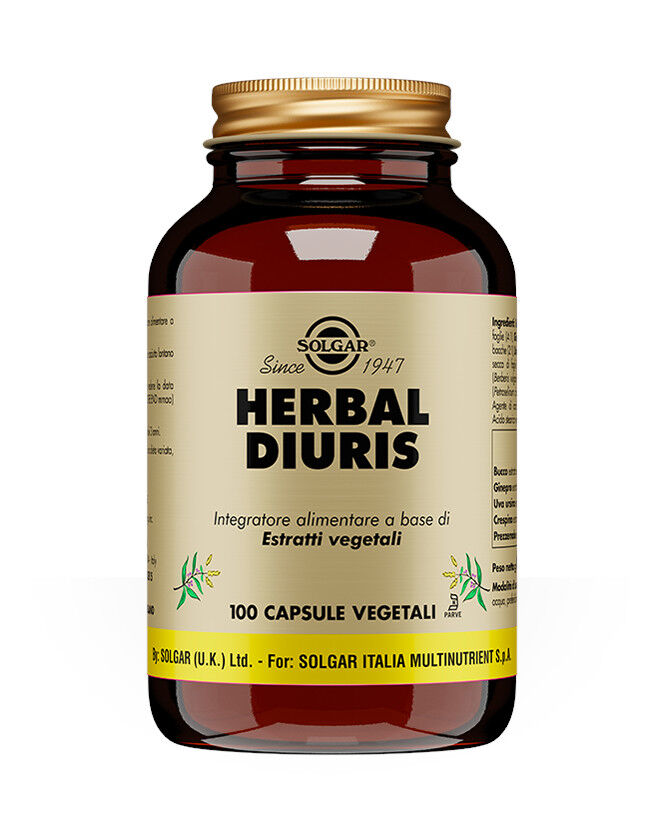 solgar herbal diuris 100 capsule vegetali