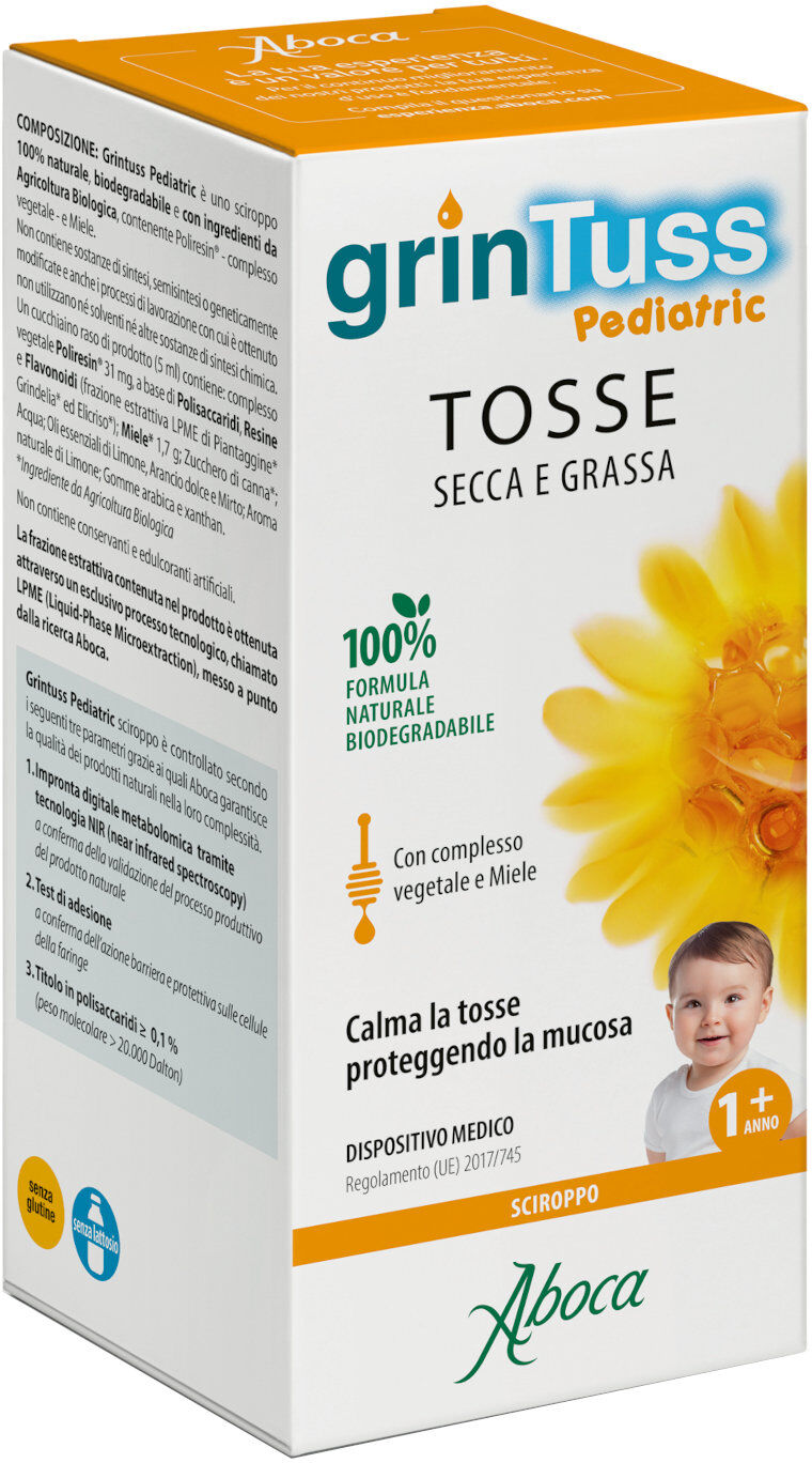 aboca grintuss pediatric - sciroppo bambini 180 grammi