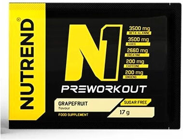 nutrend n1 pre-workout 10 buste da 17 grammi arancia rossa