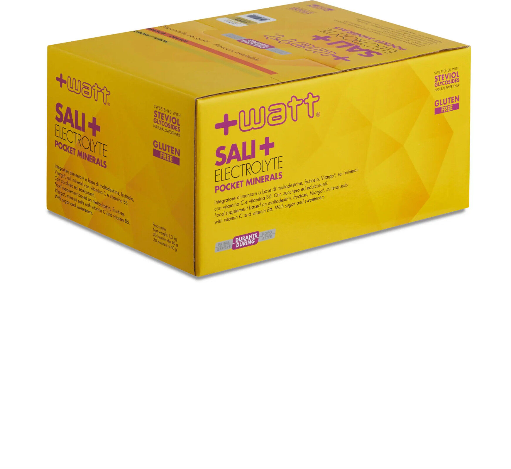 +watt sali+ pocket minerals 30 bustine da 40 grammi limone