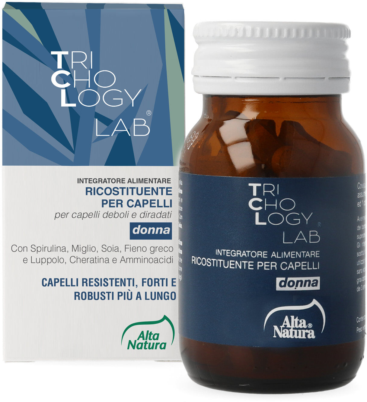 alta natura trichology lab integratore alimentare - donna 50 compresse da 850mg