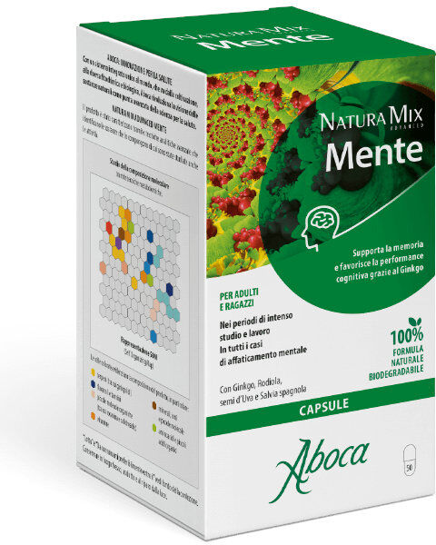 aboca natura mix advanced - mente 50 capsule