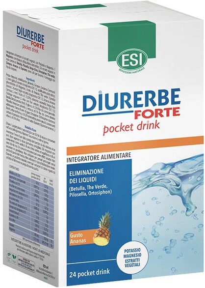 esi diurerbe forte drink pocket drink 24 stick melograno