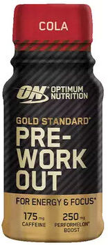 optimum nutrition gold standard pre-workout shot 60 ml mixed berry