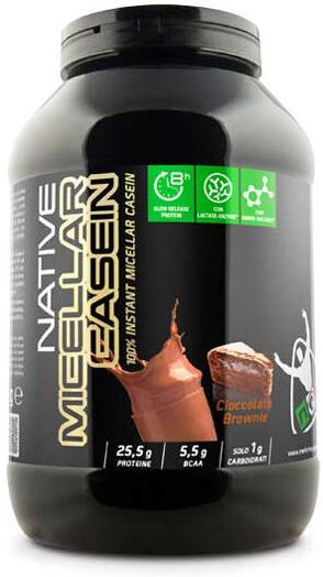 net integratori native micellar casein 900 g cioccolato brownie