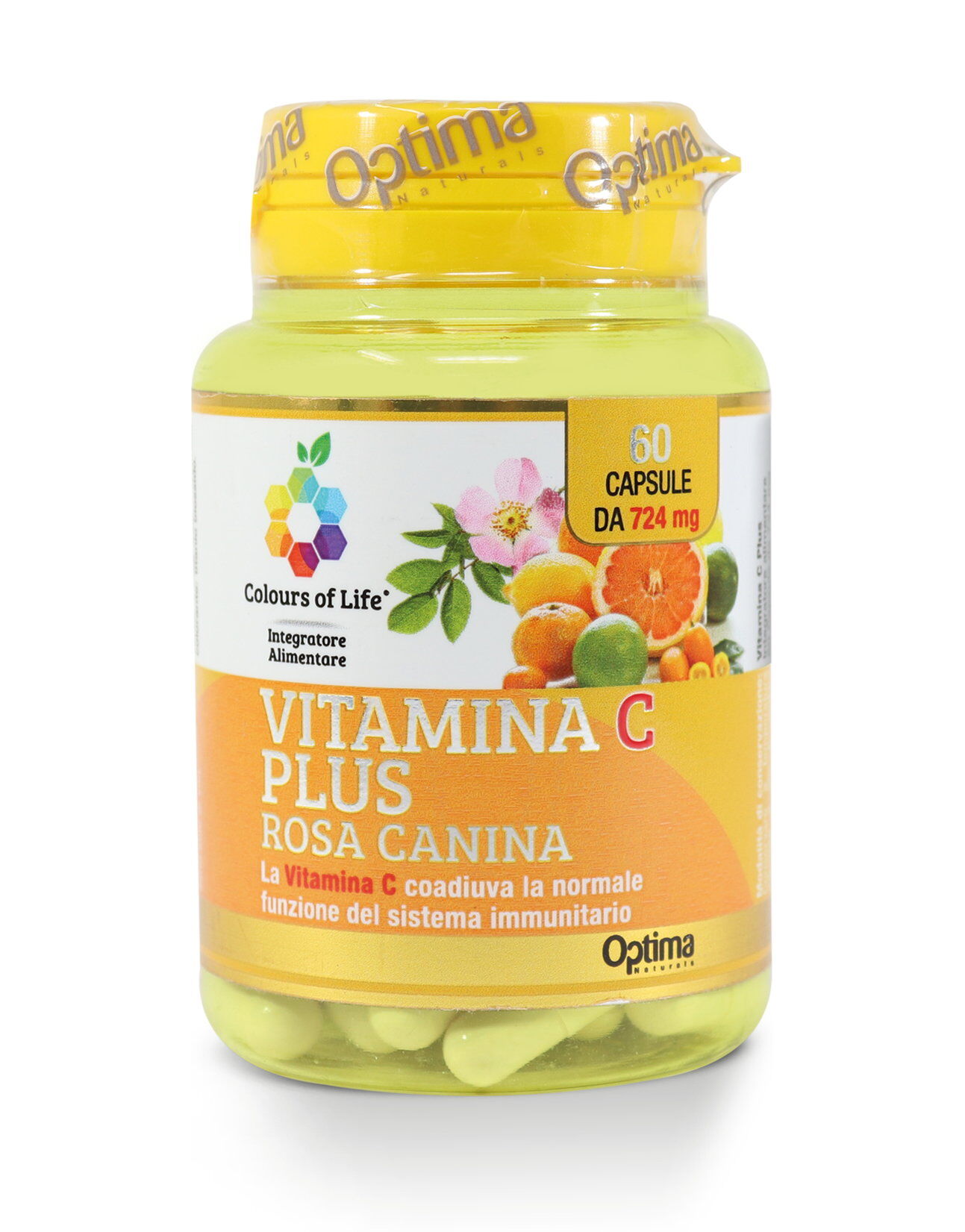 OPTIMA Vitamina C Plus Rosa Canina 60 Capsule