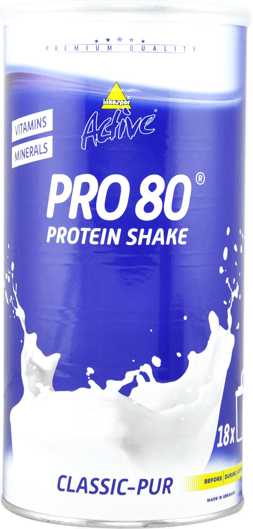 INKOSPOR Active Pro 80 Protein Shake 450 Grammi Neutro