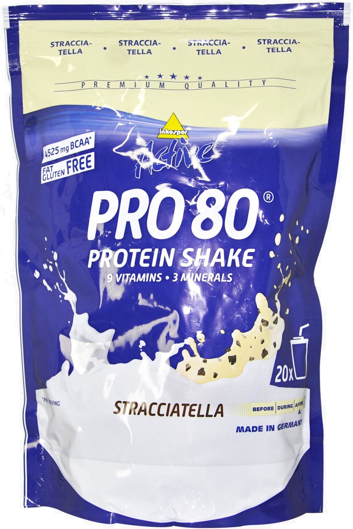 INKOSPOR Active Pro 80 Protein Shake 500 Grammi Fragola