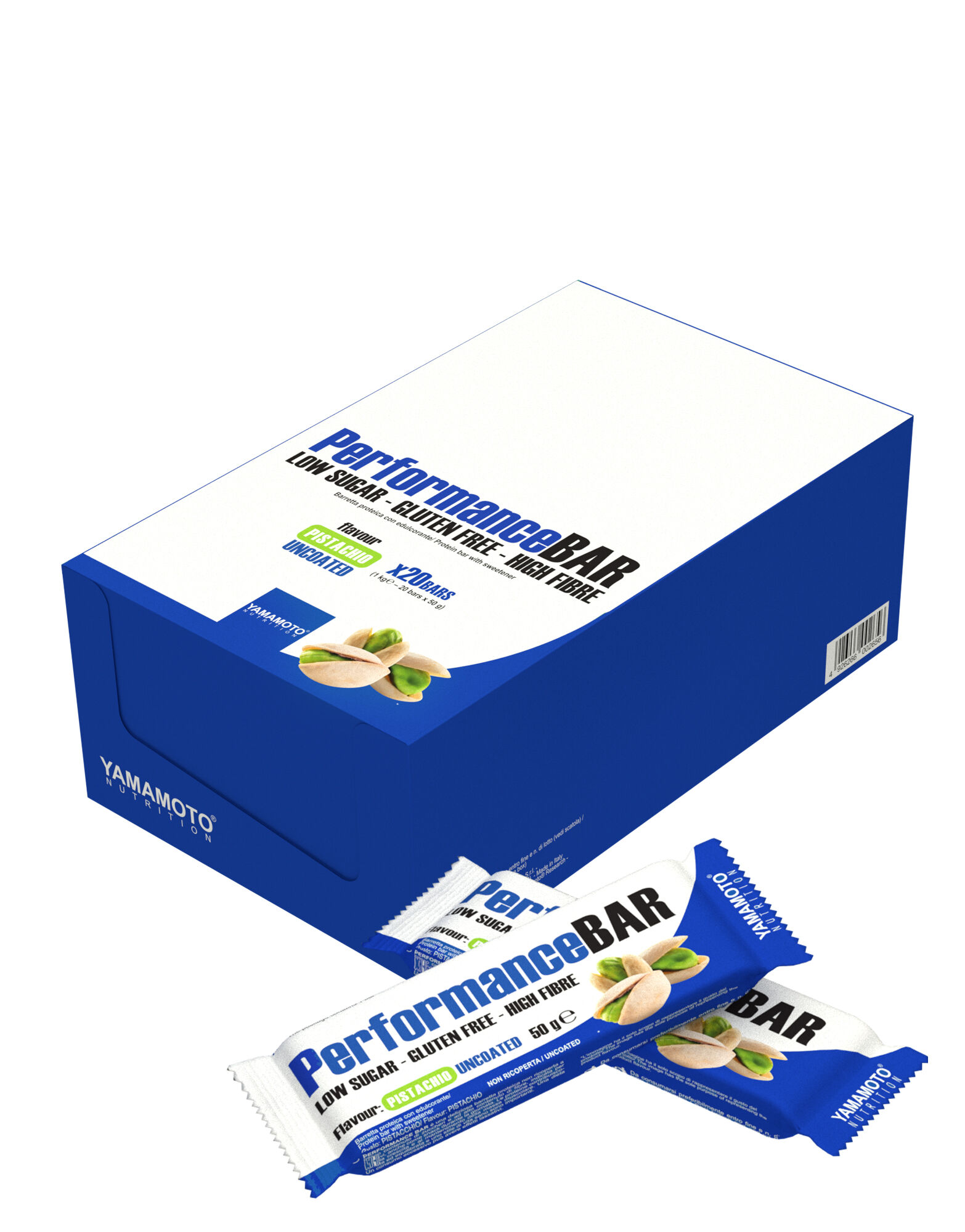 YAMAMOTO NUTRITION Performancebar 20 Barrette Da 50 Grammi Cioccolato Non Ricoperta