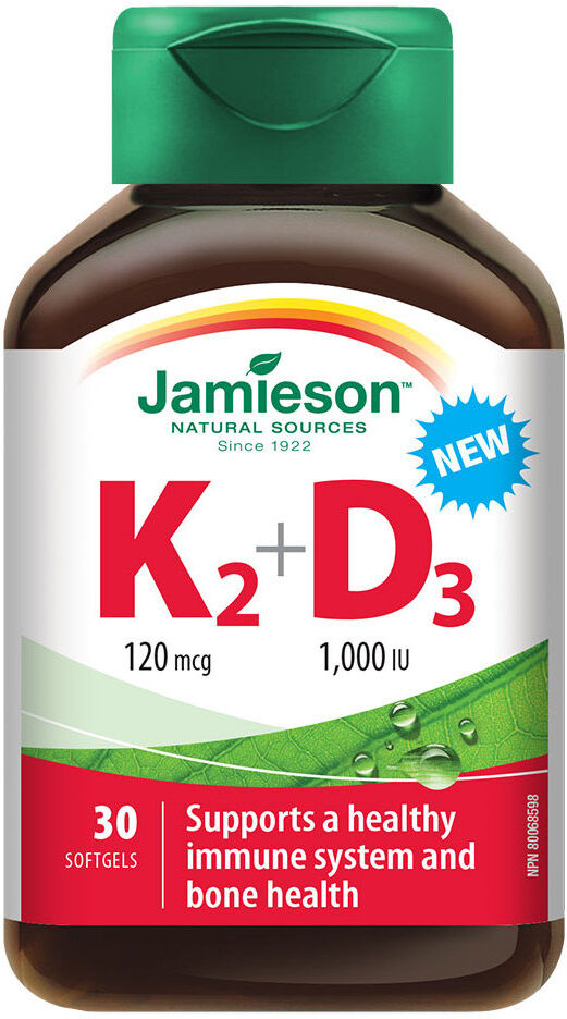 JAMIESON K2 + D3 30 Softgels