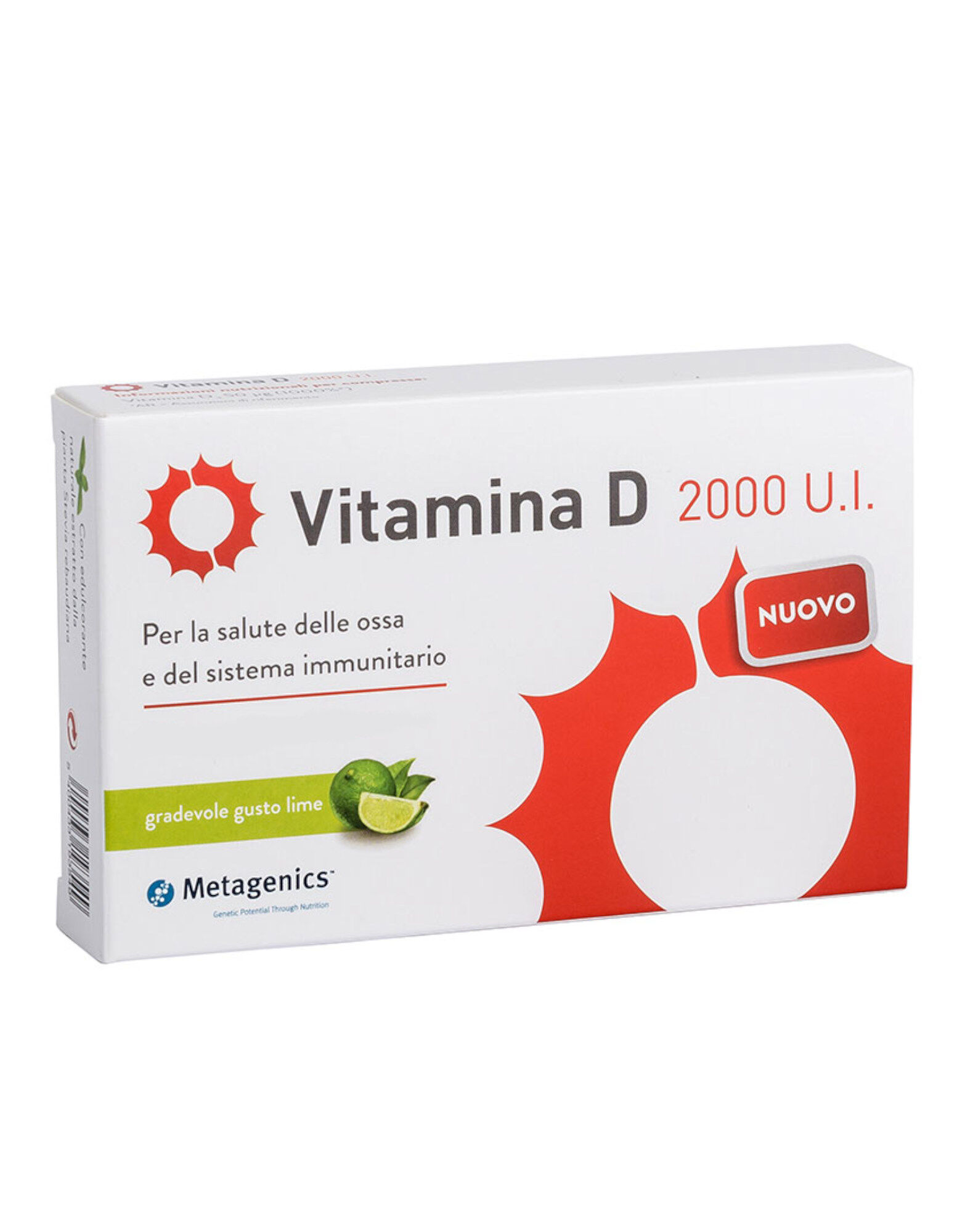 METAGENICS Vitamina D 2000 U.I. 84 Compresse Masticabili