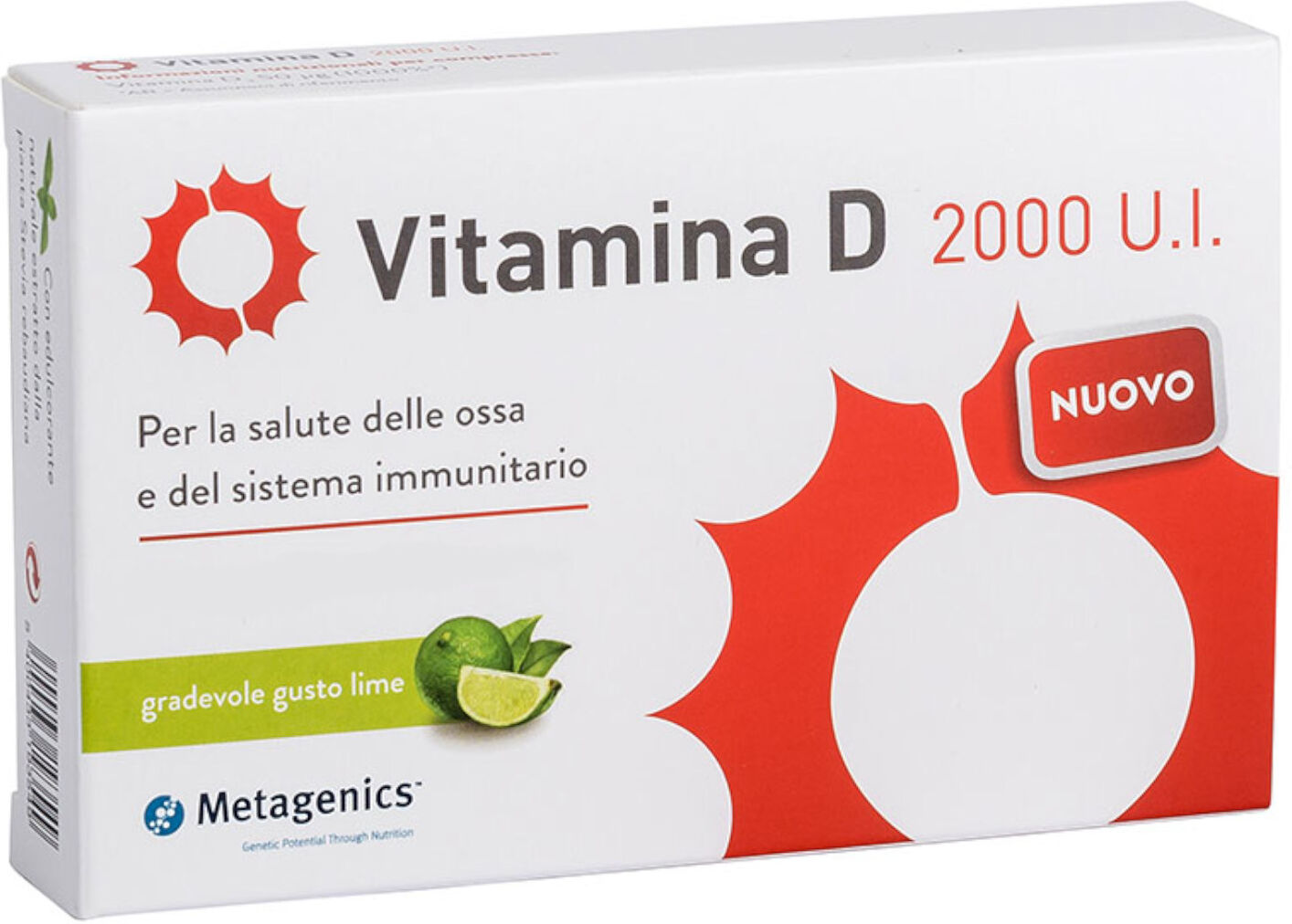 METAGENICS Vitamina D 2000 U.I. 168 Compresse Masticabili