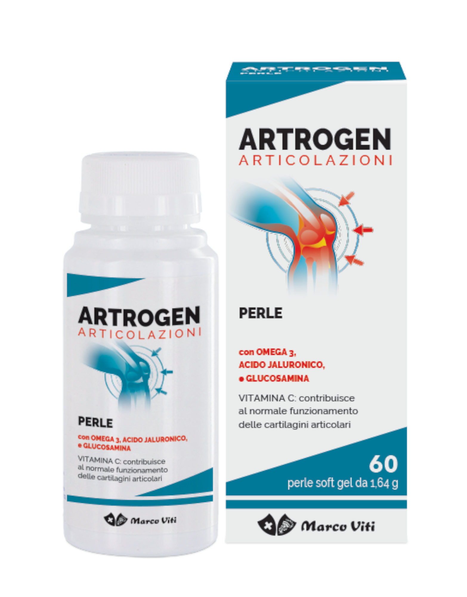 MARCO VITI Artrogen Articolazioni 60 Perle Softgels