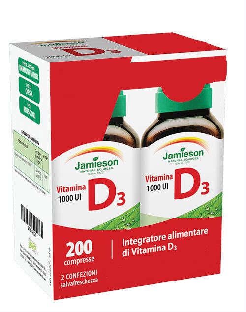 JAMIESON Vitamina D3 2 Confezioni Da 100 Compresse